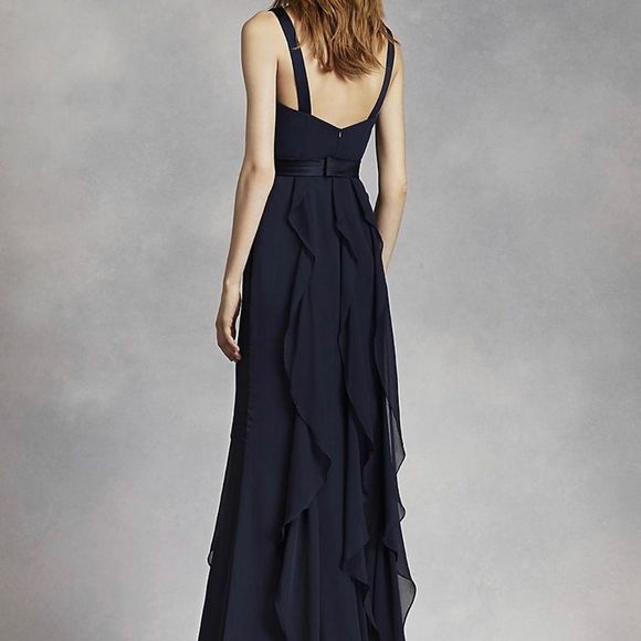 NWT Vera Wang White long bridesmaid dress - Picture 2 of 10